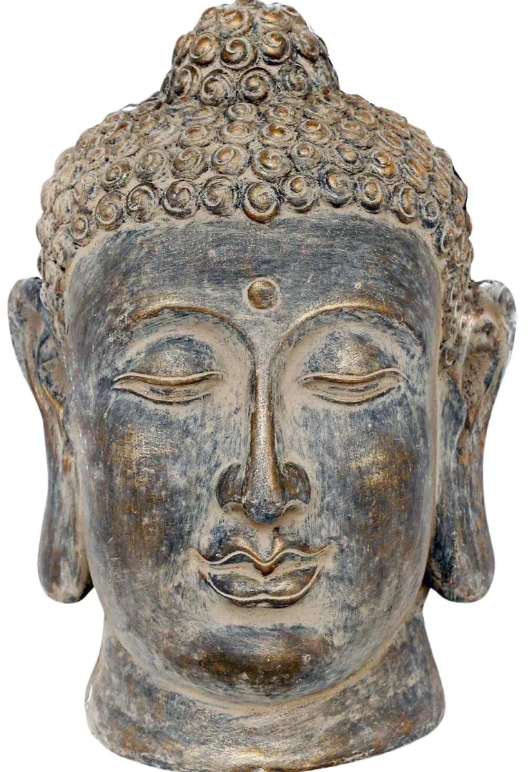 Statue pour jardin Tête de Bouddha 48 cm