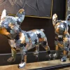 Statuette bouledogue debout en polyrésine Puzzle