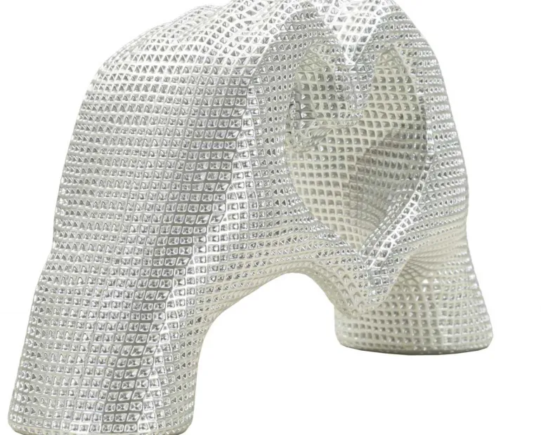 Statuette décorative en polyrésine Hands lover 25 x 7.5 x 13.5 cm (Argent)