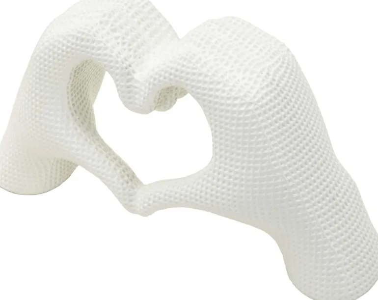 Statuette décorative en polyrésine Hands lover 25 x 7.5 x 13.5 cm (Blanc)