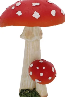 Statuette décorative en polyrésine Champignons (Lot de 3) (12 cm)
