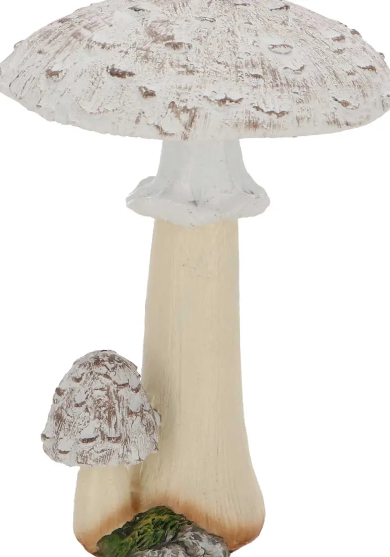 Statuette décorative en polyrésine Champignons (Lot de 3) (12 cm)
