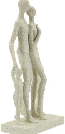 Statuette en polyrésine Family stons 16 x 8 x 30.5 cm