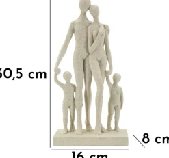 Statuette en polyrésine Family stons 16 x 8 x 30.5 cm