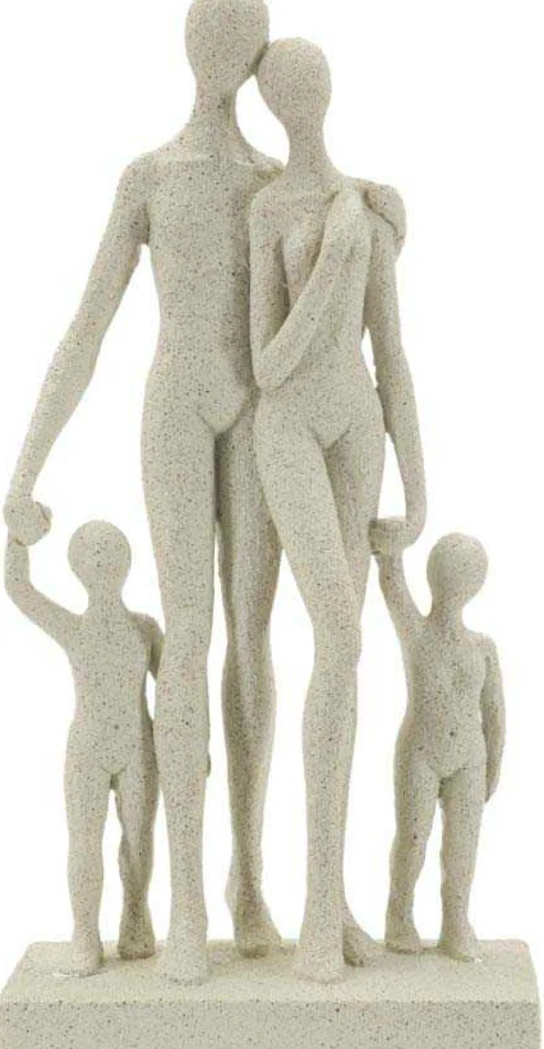 Statuette en polyrésine Family stons 16 x 8 x 30.5 cm