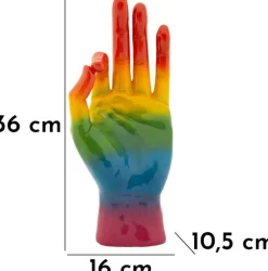Statuette en polyrésine Rainbow hand (Win)