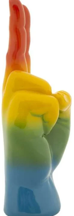 Statuette en polyrésine Rainbow hand (Ok)
