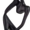 Statuette silhouette en polyrésine Imagine (Noir)