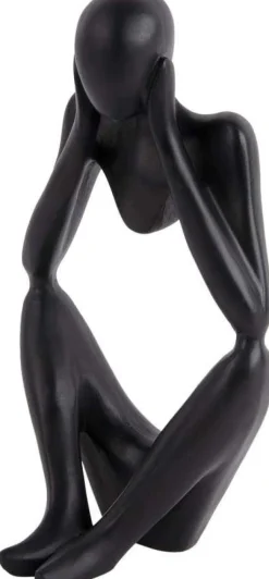 Statuette silhouette en polyrésine Dreaming (Noir)