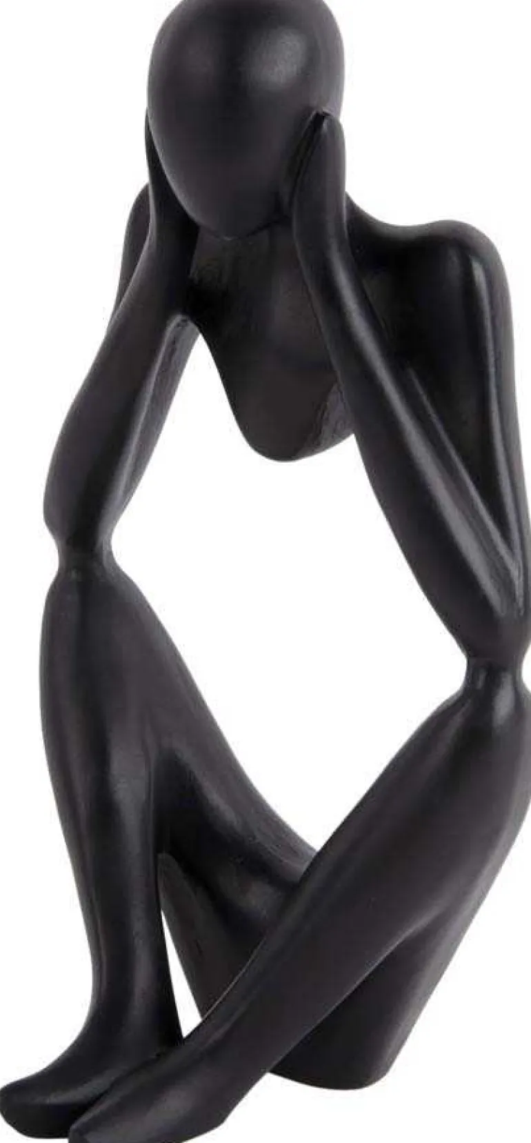 Statuette silhouette en polyrésine Dreaming (Noir)
