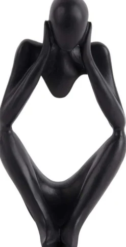 Statuette silhouette en polyrésine Dreaming (Noir)