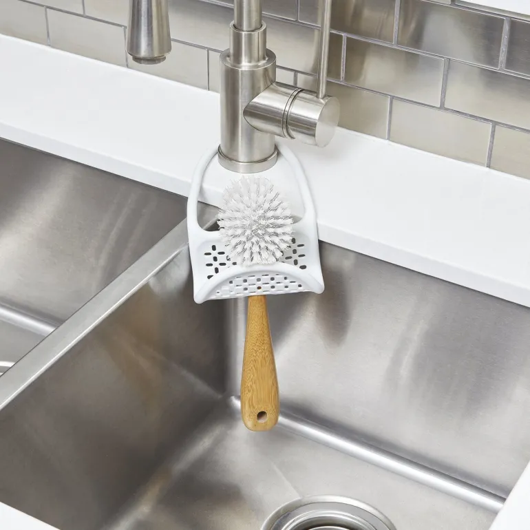 Support accessoires robinet (Blanc)