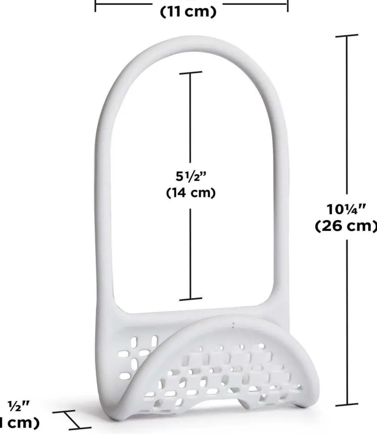 Support accessoires robinet (Blanc)
