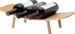 Support de bouteille en bois 5 bouteilles Vinola