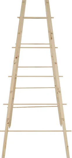 Support en bois de pin pour plantes 4 piquets (Pyramide)