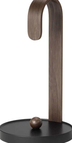 Support essuie-tout en bois et métal Bellwood (Noir et noyer)