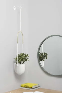 Support à plantes en céramique Bolo (Blanc)