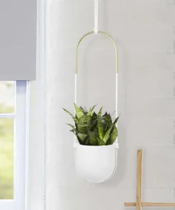 Support à plantes en céramique Bolo (Blanc)
