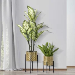 Support à plantes en métal Coppia (Lot de 2) (Modèle 4)