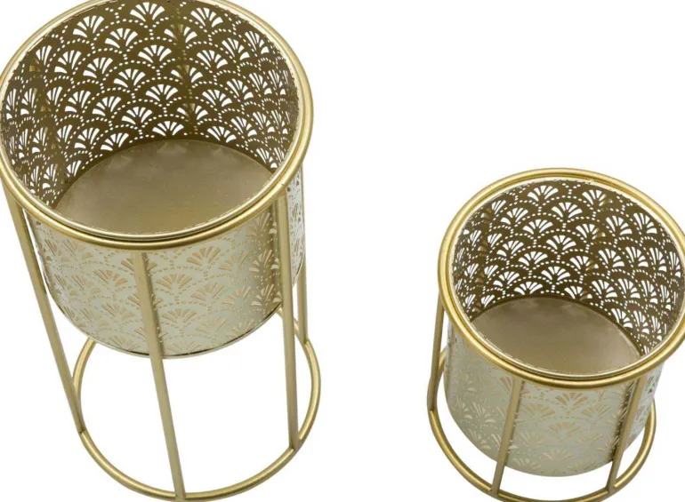 Support à plantes en métal Coppia (Lot de 2) (Modèle 1)