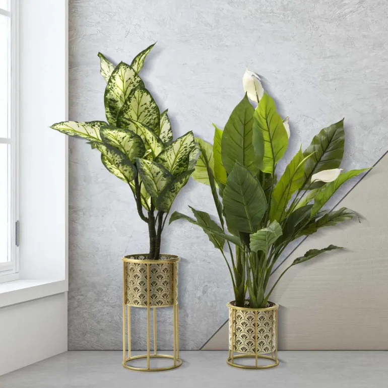 Support à plantes en métal Coppia (Lot de 2) (Modèle 1)