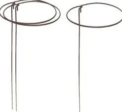 Support à plantes rond en acier 20 cm (Lot de 3)