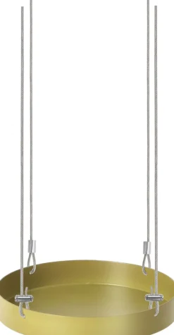 Support à plantes rond à suspendre doré (Diamètre de 14 cm)