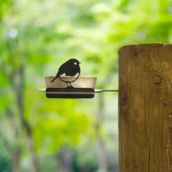 Support pour bol mangeoire en acier corten Bird