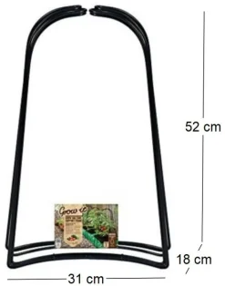 Supports métalliques 3 pieds pour jardinière Grow-Bag