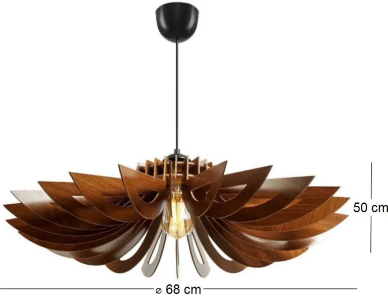 Suspension Big Daisy (Marron)