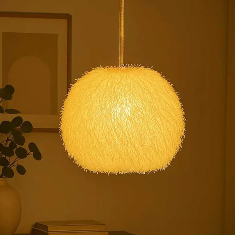 Suspension boule en jute Billie