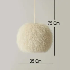 Suspension boule en jute Billie