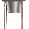 Suspension cache-pots en acier galvanisé (3 cache-pots)