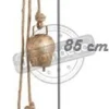 Suspension 4 cloches en métal doré vieilli
