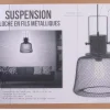 Suspension en métal cloche filaire