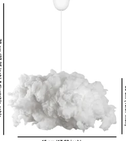 Suspension nuage en coton (45 x 35 x 70 cm)