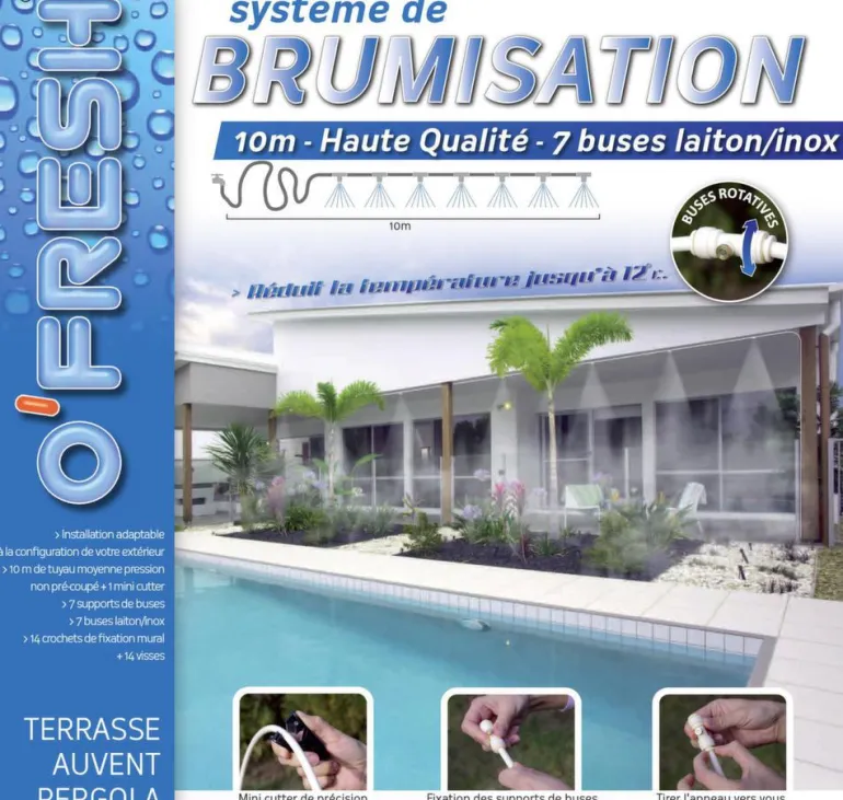 Système de brumisation haute qualité 10m