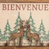 Tableau en bois de manguier Bienvenue