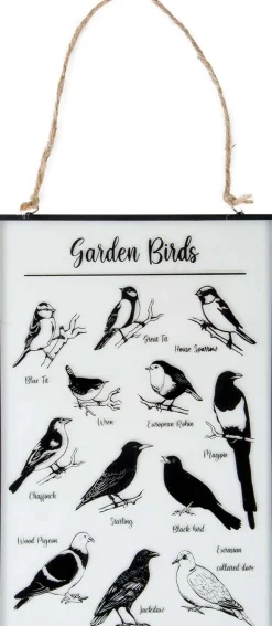 Tableau en verre oiseaux du jardin