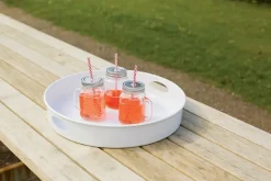 Table barbecue avec plateau amovible (Plateau blanc)