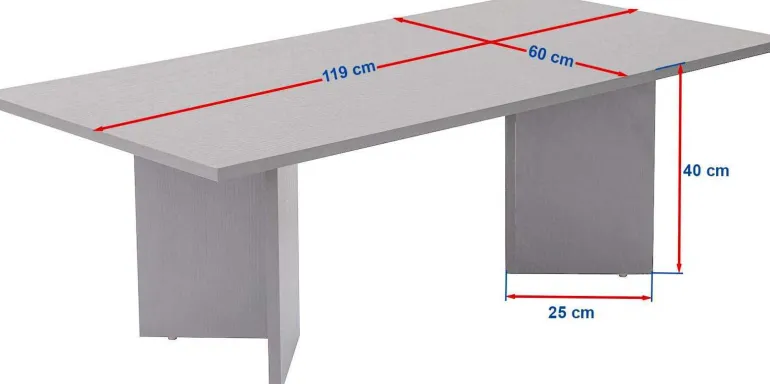 Table basse en aggloméré Sabin (Travertine)