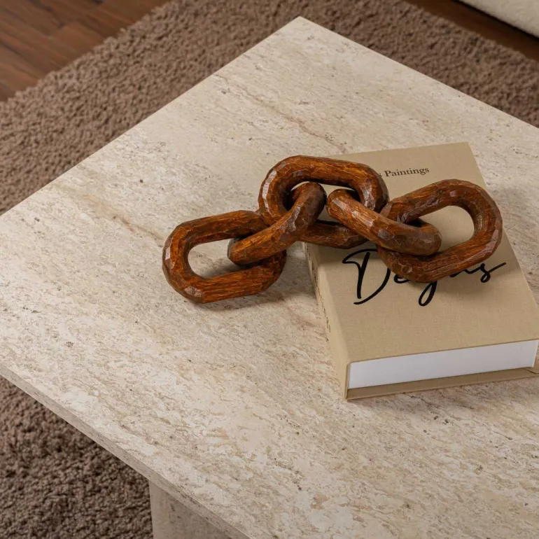 Table basse en aggloméré Sabin (Travertine)