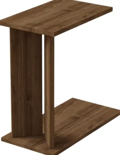 Table d'appoint en aggloméré Lun (Noyer)