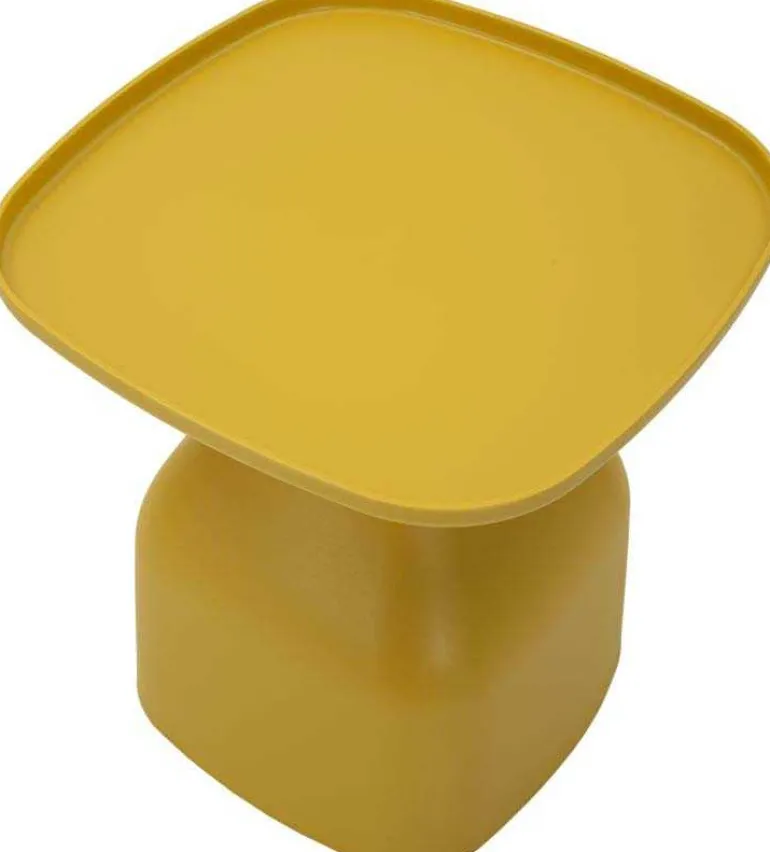 Table d'appoint en plastique Gea 48 x 48 x 50 cm (Jaune)