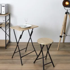 Table d'appoint plateau en bois ULM