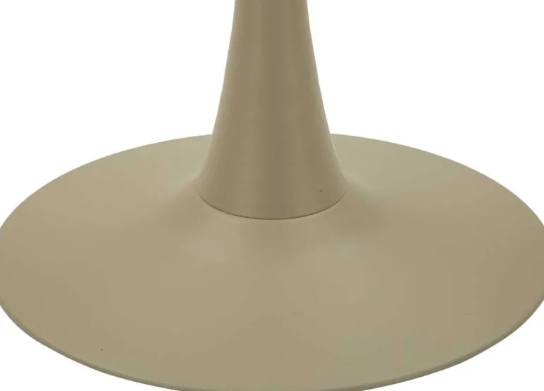Table de bar en métal et MDF Alaska 60 x 106 cm (Crème)