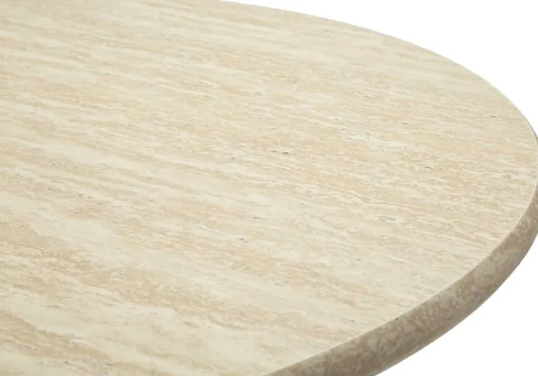 Table de bar en métal et MDF Alaska 60 x 106 cm (Vert et crème)