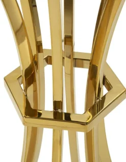 Table de bar en métal et verre Shanty 60 x 108 cm