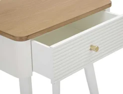 Table de chevet en bois de frêne Matera 45 x 32 x 62 cm