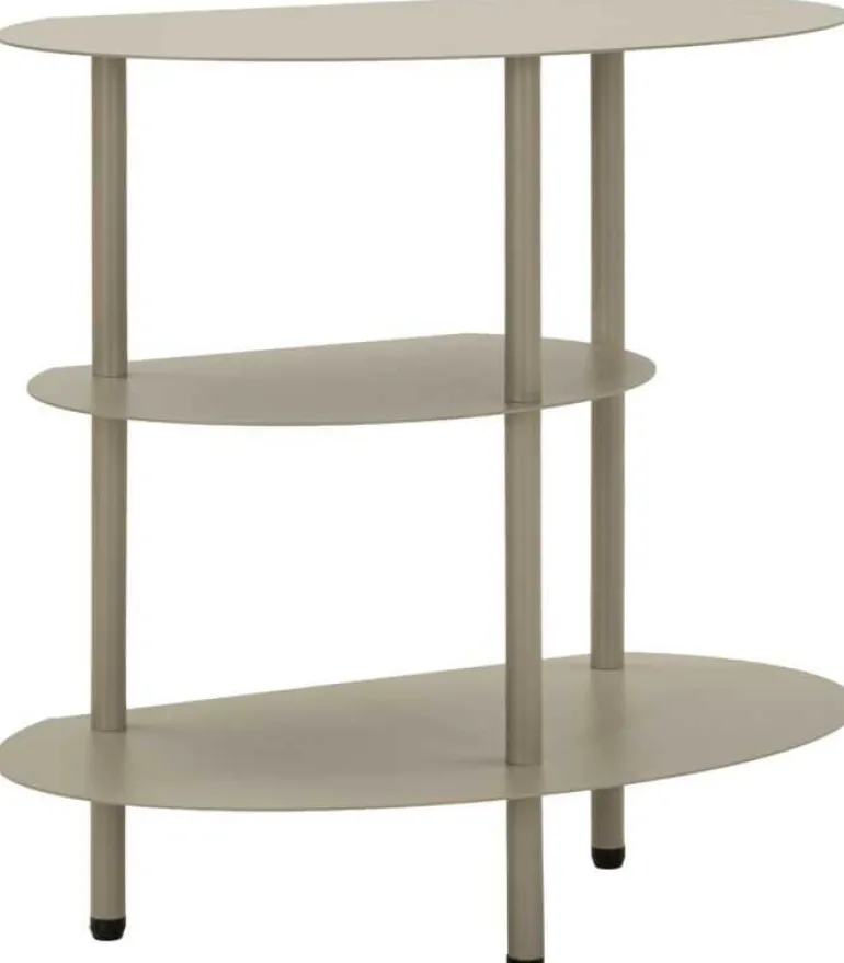 Table de chevet en métal Saturn 49.5 x 27.5 x 49.5 cm (Gris)
